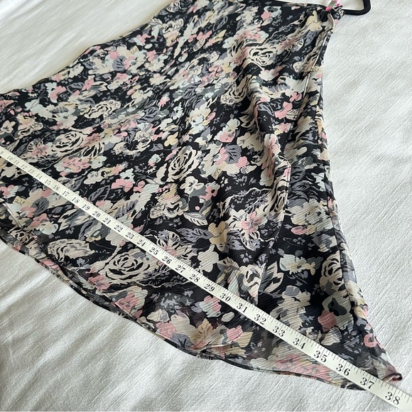 Vtg NWT Charter Club Y2K Silk Floral  Wrap Skirt Womens Sz 10 Office Corpcore - Picture 10 of 14